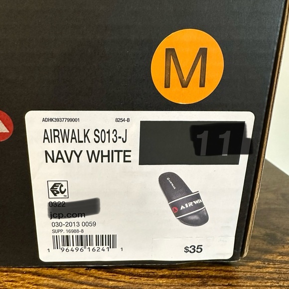 Airwalk Men’s S013-J Navy Slide Sandal  NWT Various Sizes - Picture 6 of 6